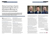 VZÁJOMNÉ STRETNUTIA STRANAMI USTANOVENÝCH ZNALCOV V ROZHODCOVSKÝCH KONANIACH